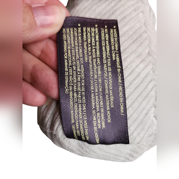 NanDog Pet Gear Stuffed Squeak Smiley Face Gray And Red Mushroom With Polkadots - Picture 7 of 11